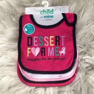 Carters set of 3 bibs